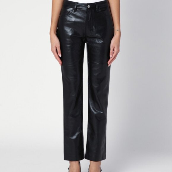 Anine Bing Pants - BRUNO PANT (Size 26) Recycled leather ANINE BING